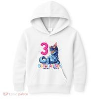 Dinosaur T Rex 3 Year Old 3rd Birthday Kids Hoodie thumb 0