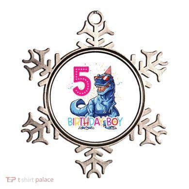 Dinosaur T Rex 5 Year Old 5th Birthday Ornament