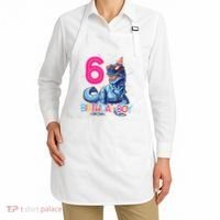 Dinosaur T Rex 6 Year Old 6th Birthday Apron thumb 2