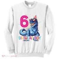 Dinosaur T Rex 6 Year Old 6th Birthday Sweatshirt thumb 0
