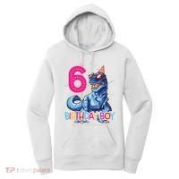 Dinosaur T Rex 6 Year Old 6th Birthday Women's Hoodie thumb 0