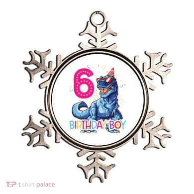 Dinosaur T Rex 6 Year Old 6th Birthday Ornament