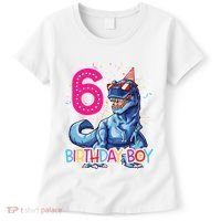 Dinosaur T Rex 6 Year Old 6th Birthday Women's T-Shirt thumb 0