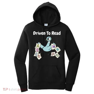 Driven To Read Pigeon Library Reading Books Reader Women's Hoodie