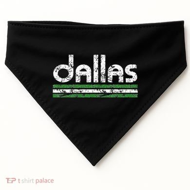 Dallas Texas Retro Weathered Throwback USA-Made Doggie Bandana