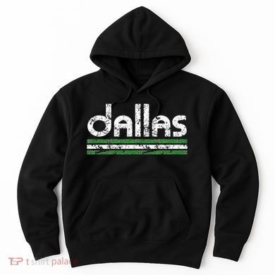 Dallas Texas Retro Weathered Throwback Hoodie