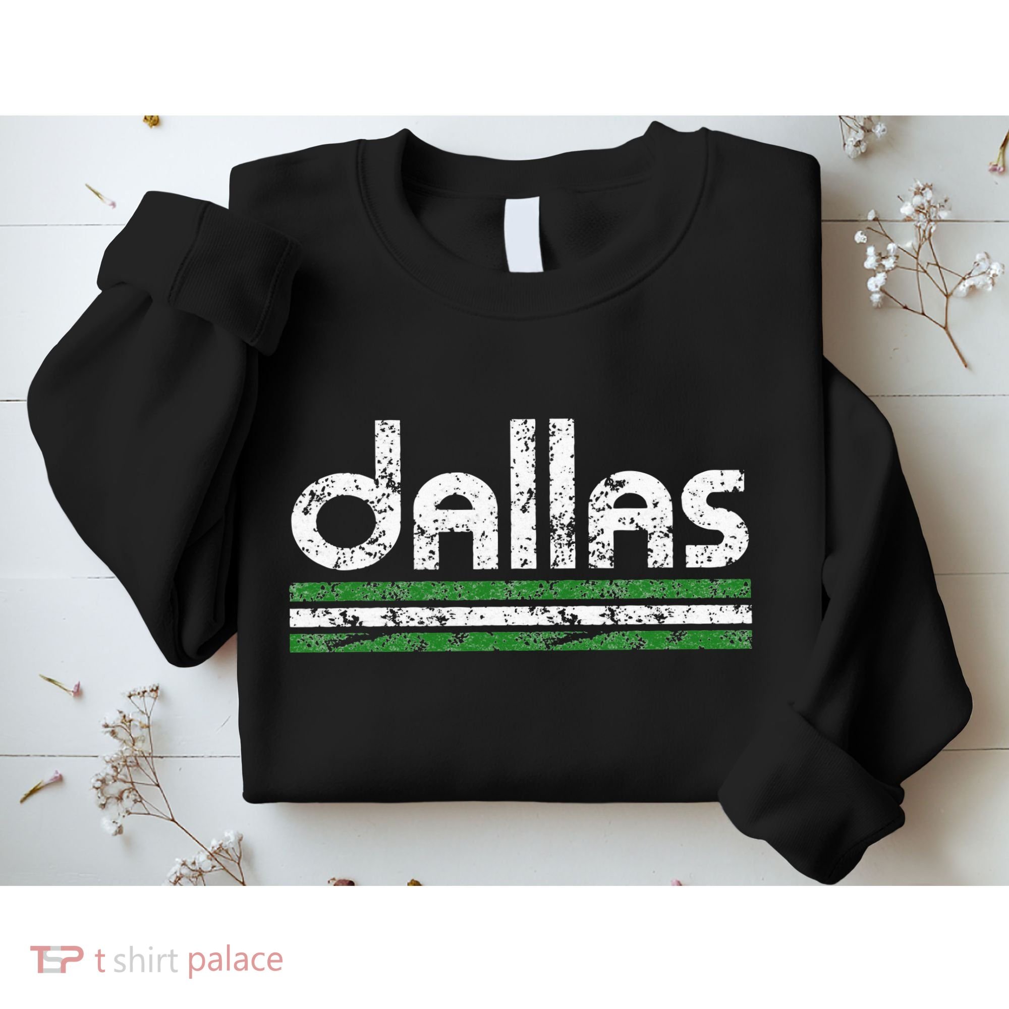 Dallas Texas Retro Weathered Throwback Sweatshirt