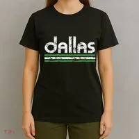 Dallas Texas Retro Weathered Throwback T-Shirt thumb 4
