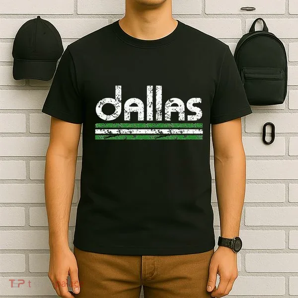 Dallas Texas Retro Weathered Throwback T-Shirt