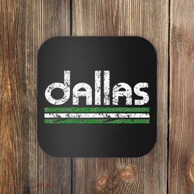 Dallas Texas Retro Weathered Throwback Coaster