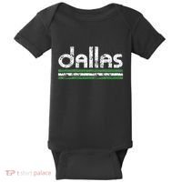 Dallas Texas Retro Weathered Throwback Baby Bodysuit thumb 0