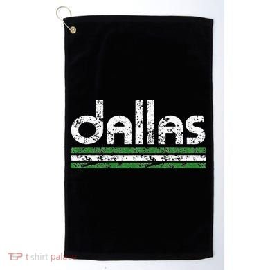Dallas Texas Retro Weathered Throwback Golf Towel