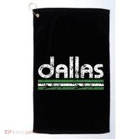 Dallas Texas Retro Weathered Throwback Golf Towel thumb 0