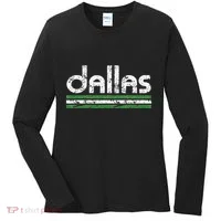 Dallas Texas Retro Weathered Throwback Women's Long Sleeve Shirt thumb 0