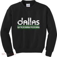 Dallas Texas Retro Weathered Throwback Kids Sweatshirt thumb 0