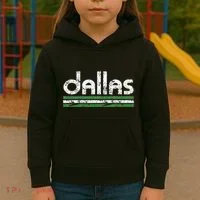 Dallas Texas Retro Weathered Throwback Kids Hoodie thumb 3