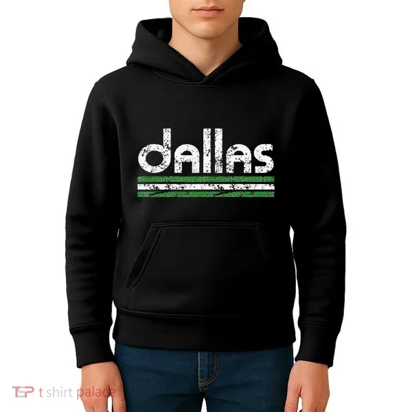 Dallas Texas Retro Weathered Throwback Kids Hoodie