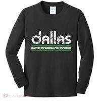 Dallas Texas Retro Weathered Throwback Kids Long Sleeve Shirt thumb 0