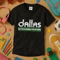 Dallas Texas Retro Weathered Throwback Kids T-Shirt thumb 3
