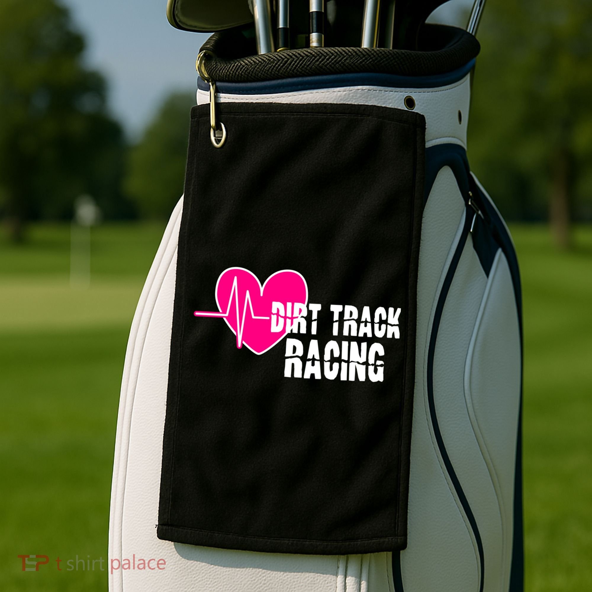 Dirt Track Racing Stock Car Racing Gift Golf Towel