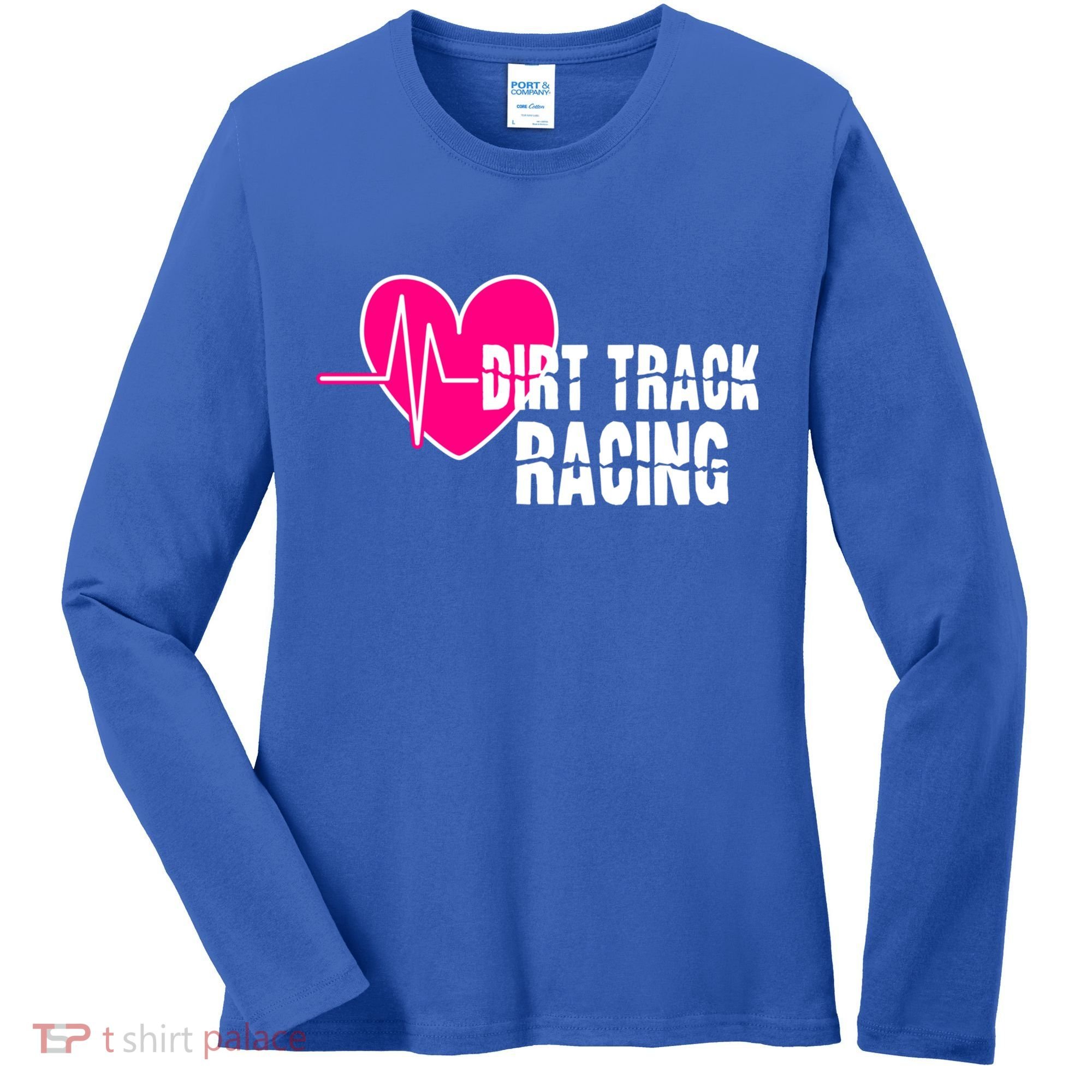 Dirt Track Racing Stock Car Racing Gift Women's Long Sleeve Shirt