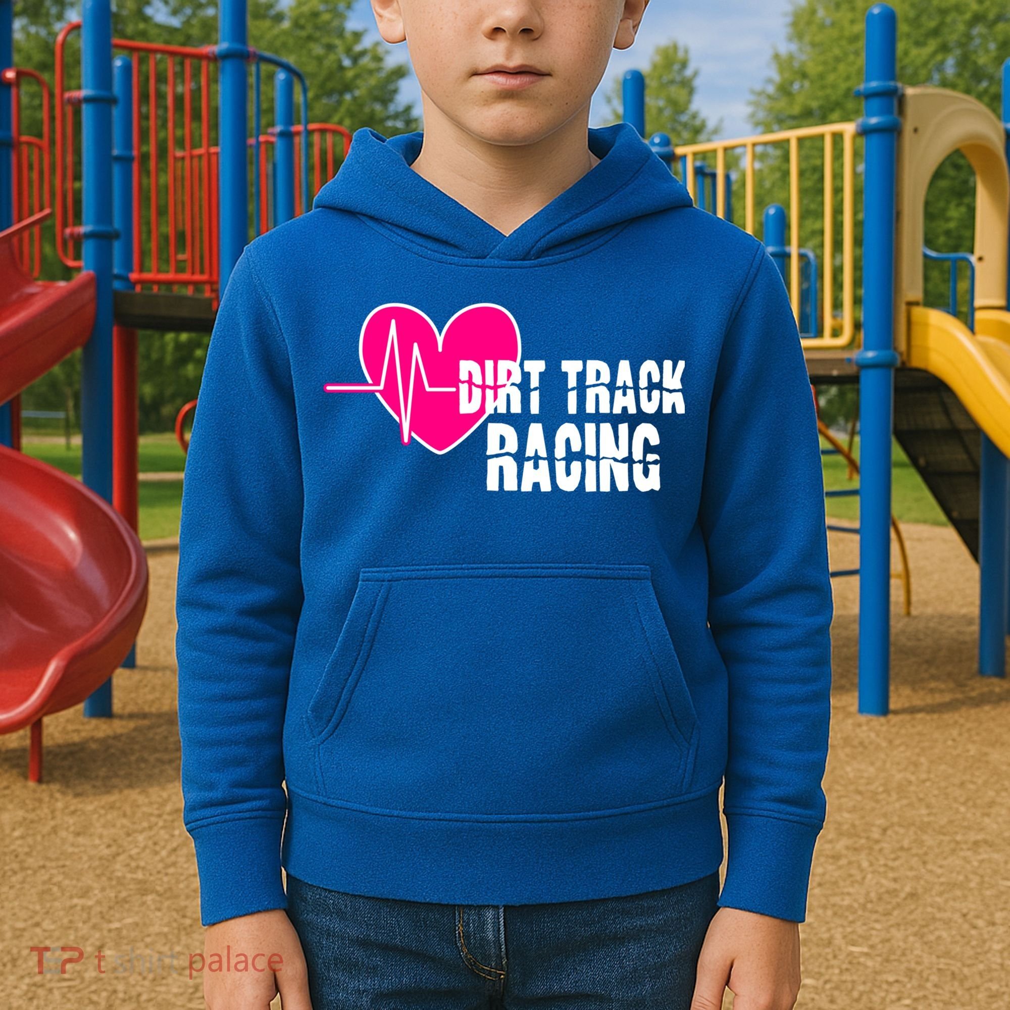Dirt Track Racing Stock Car Racing Gift Kids Hoodie