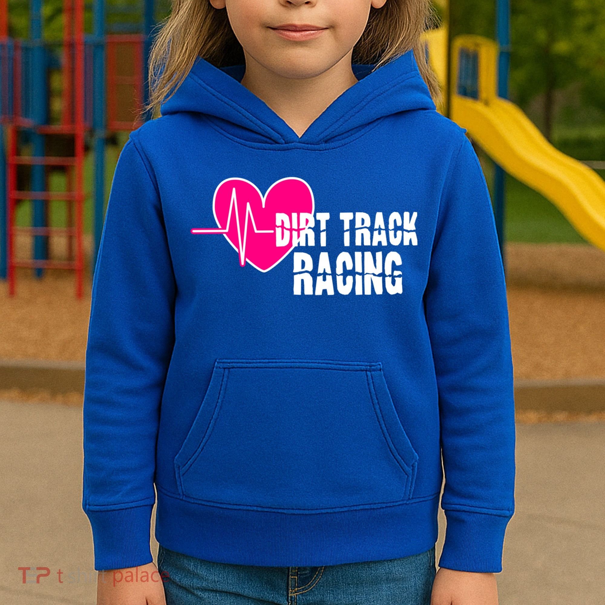 Dirt Track Racing Stock Car Racing Gift Kids Hoodie