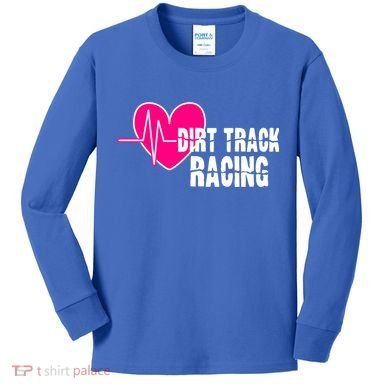 Dirt Track Racing Stock Car Racing Gift Kids Long Sleeve Shirt