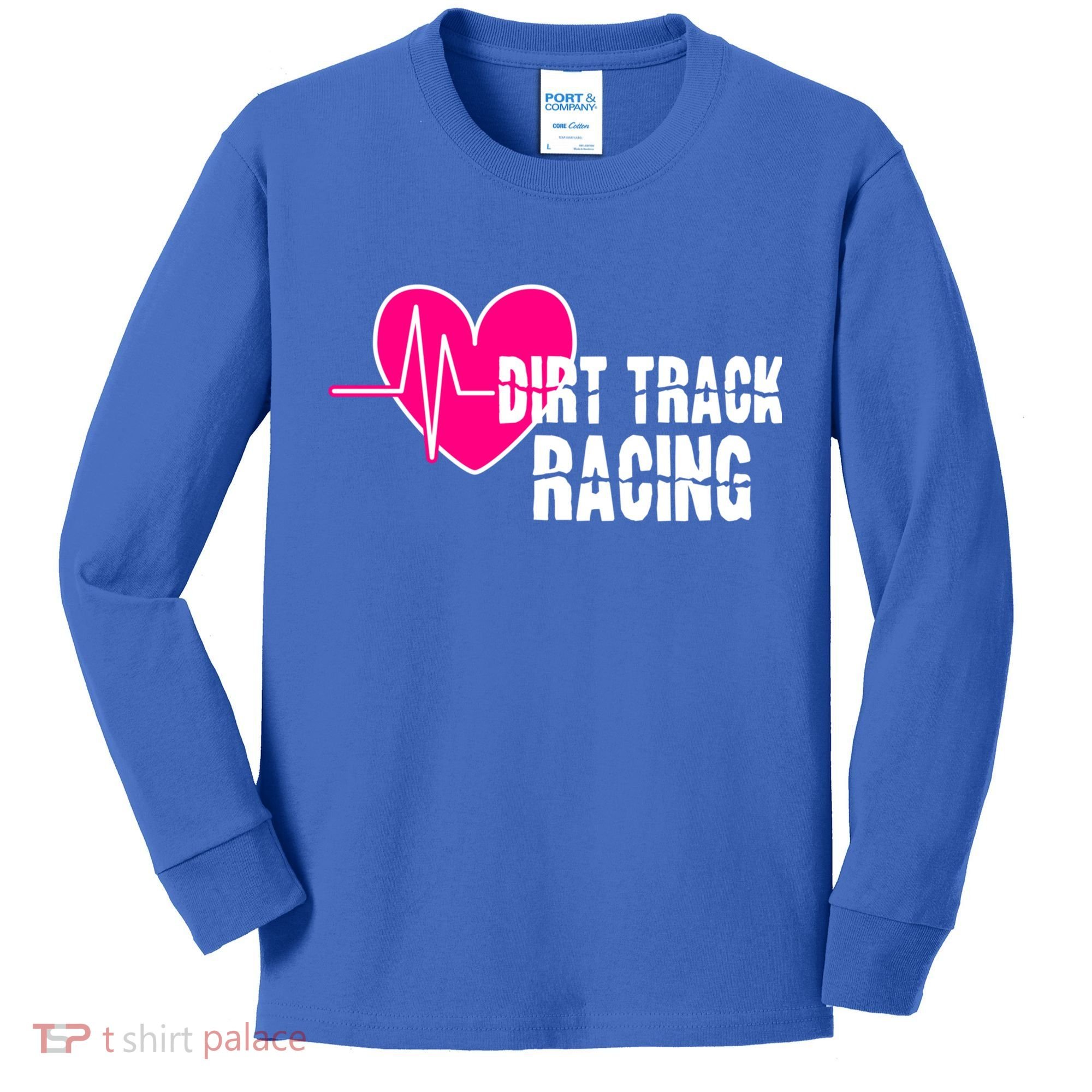 Dirt Track Racing Stock Car Racing Gift Kids Long Sleeve Shirt