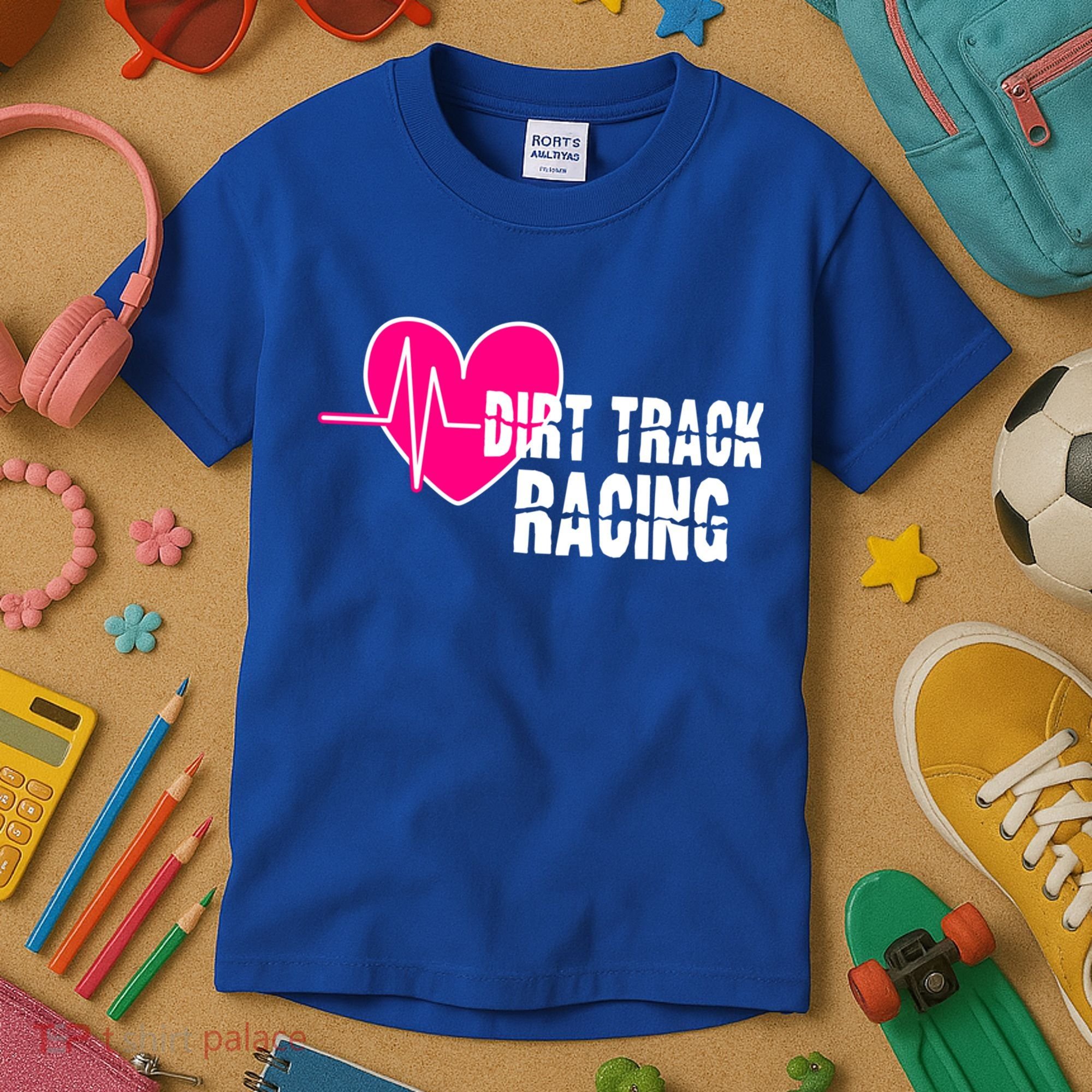 Dirt Track Racing Stock Car Racing Gift Kids T-Shirt
