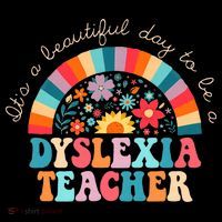 Dyslexia Teacher Retro Dyslexia SPED Therapist Rainbow Women's Hoodie thumb 2