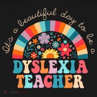 Dyslexia Teacher Retro Dyslexia SPED Therapist Rainbow Women's Tank Top thumb 5
