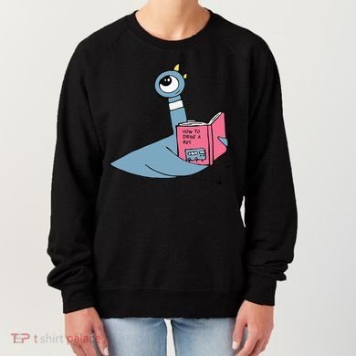 Driven To Read Pigeon Library Reading Books Reader Women's Sweatshirt