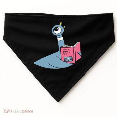 Driven To Read Pigeon Library Reading Books Reader USA-Made Doggie Bandana