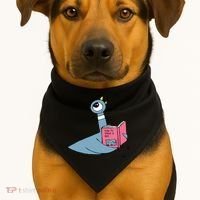 Driven To Read Pigeon Library Reading Books Reader USA-Made Doggie Bandana thumb 1
