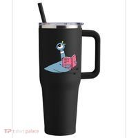 Driven To Read Pigeon Library Reading Books Reader 40oz Vacuum Insulated Stainless Steel Travel Tumbler thumb 0