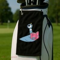 Driven To Read Pigeon Library Reading Books Reader Golf Towel thumb 2