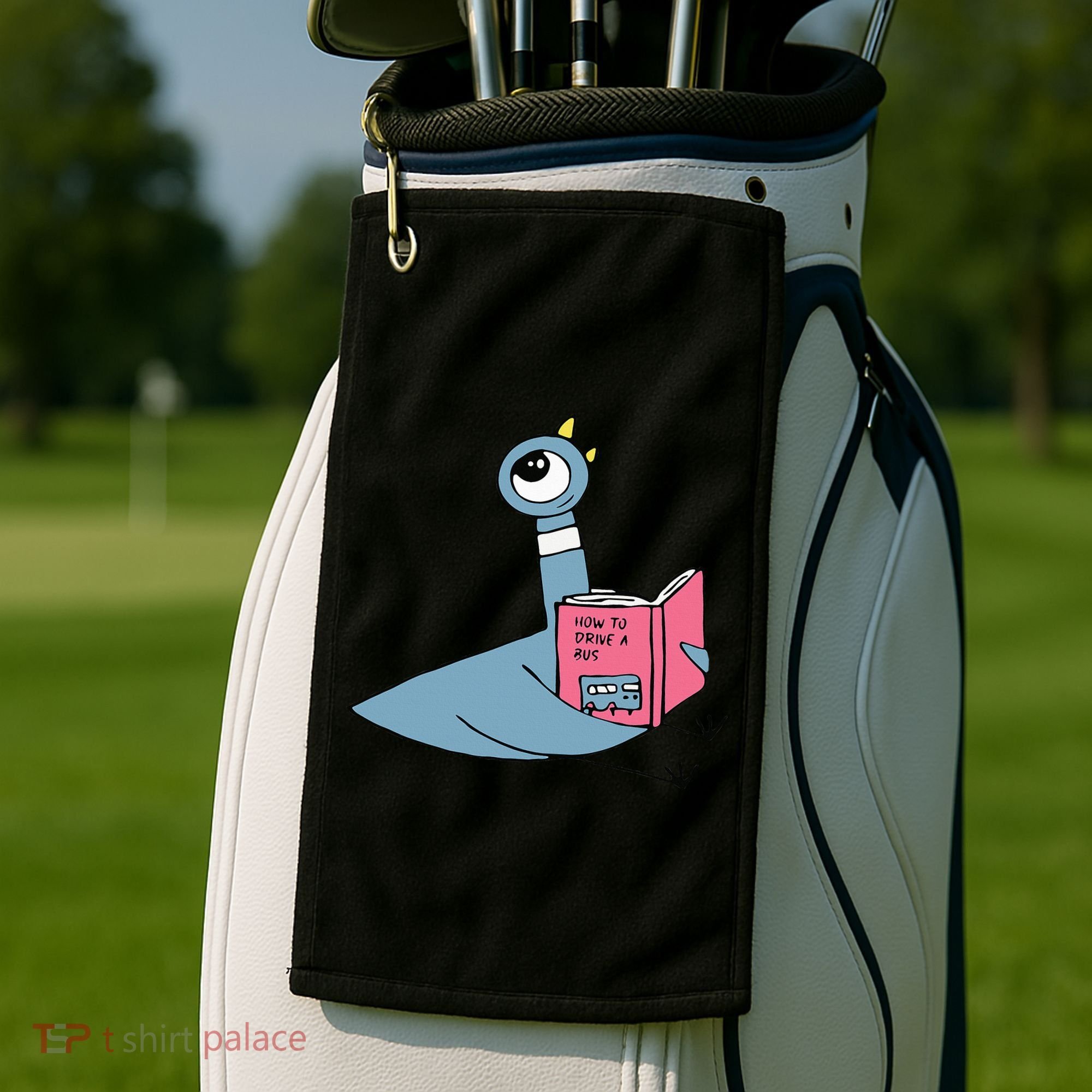 Driven To Read Pigeon Library Reading Books Reader Golf Towel