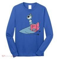 Driven To Read Pigeon Library Reading Books Reader Long Sleeve Shirt thumb 0