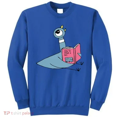 Driven To Read Pigeon Library Reading Books Reader Sweatshirt