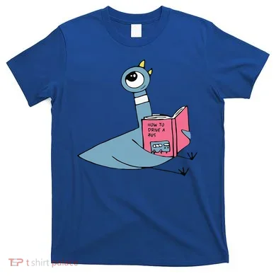 Driven To Read Pigeon Library Reading Books Reader T-Shirt