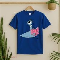 Driven To Read Pigeon Library Reading Books Reader T-Shirt thumb 2