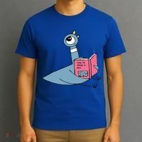 Driven To Read Pigeon Library Reading Books Reader T-Shirt thumb 3