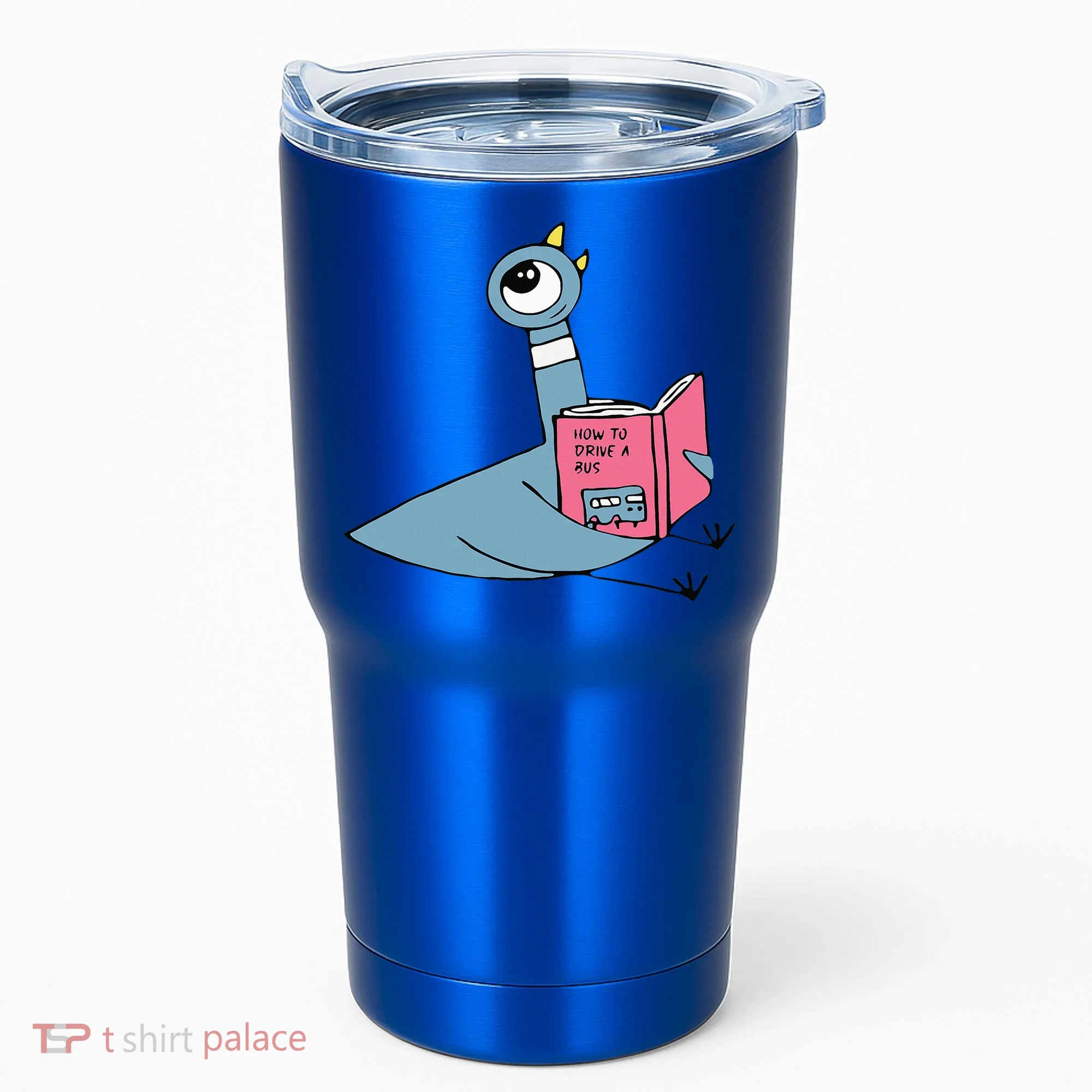 Driven To Read Pigeon Library Reading Books Reader Tumbler