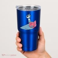 Driven To Read Pigeon Library Reading Books Reader Tumbler thumb 2