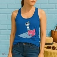 Driven To Read Pigeon Library Reading Books Reader Women's Tank Top thumb 2