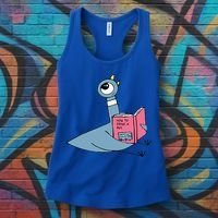 Driven To Read Pigeon Library Reading Books Reader Women's Tank Top thumb 3
