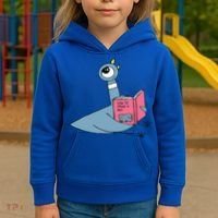 Driven To Read Pigeon Library Reading Books Reader Kids Hoodie thumb 3