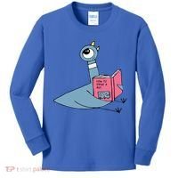 Driven To Read Pigeon Library Reading Books Reader Kids Long Sleeve Shirt thumb 0