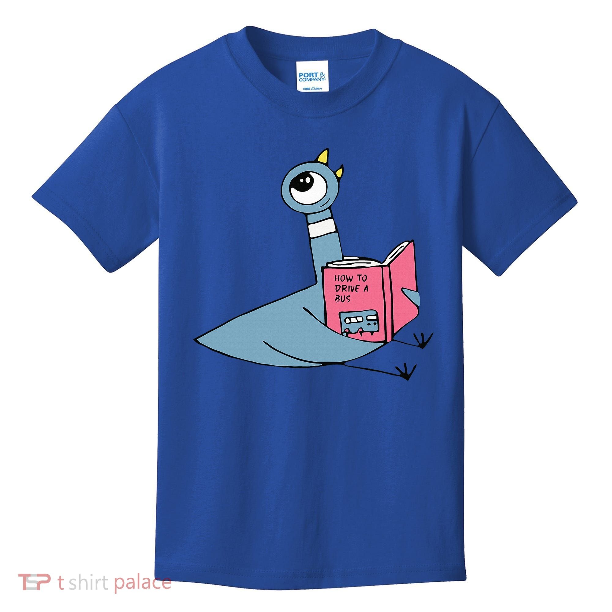 Driven To Read Pigeon Library Reading Books Reader Kids T-Shirt
